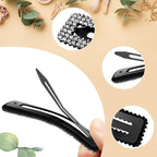 Rhinestone and Crystal Hair Clips 2-Pack, Sparkly Barrettes & Elegant Bling Accessories for Women & Girls(Set7)