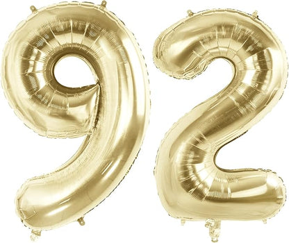 Number 92 Balloons for 92nd Birthday Party Decorations, 40 Inch 0-100 by Joycard