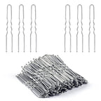 U Shaped Hair Pins, IKOCO 2.4inch Hair Pins for Women with Storage Box, Silver