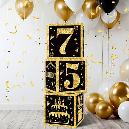 DataMoon 75th Birthday Decorations Boxes - Image 9