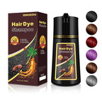 Cherry Brown Hair Dye Shampoo 3 in 1 for Gray Hair, Long-lasting & Natural Brown Hair Shampoo, Hair Color Shampoo for Men Women, 16.9 Fl Oz (Cherry Brown)