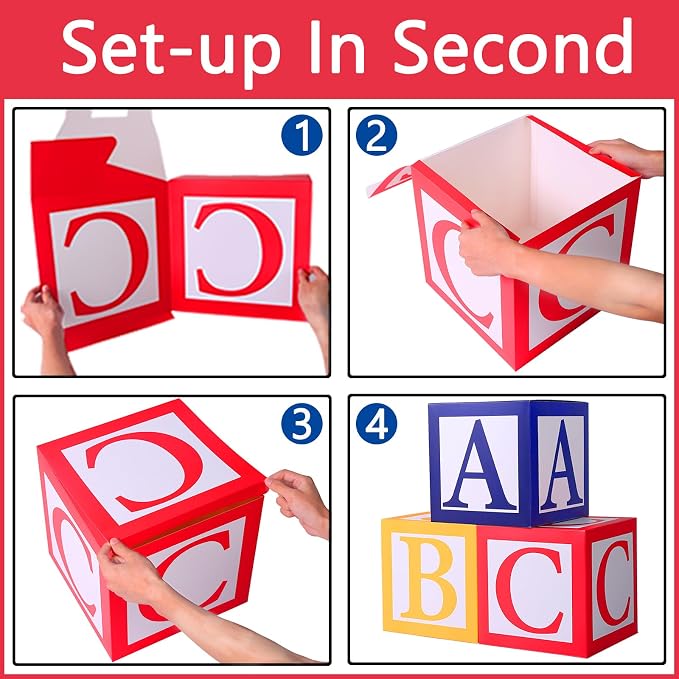 3 pcs ABC Friend Street Balloon Boxes, ABC Alphabet Graduation Party Favor - Image 3