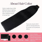 GOO GOO Tape in Hair Extensions Human Hair, 1 Jet black, 12inch 40g 20pcs, Skin Weft Seamless Invisible, Silky Straight with Thick Ends, Remy Human Hair