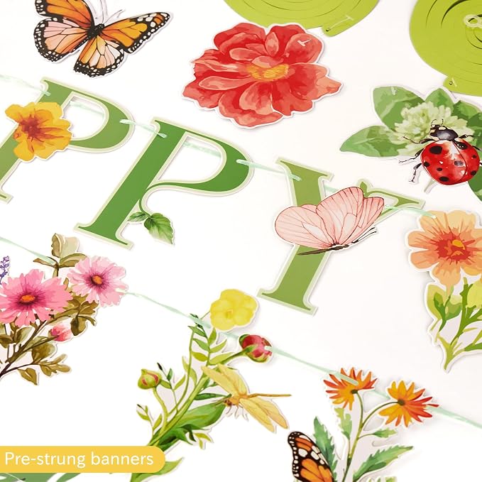 Flower Birthday Decorations, Garden Wildflower Party Decorations - Image 4