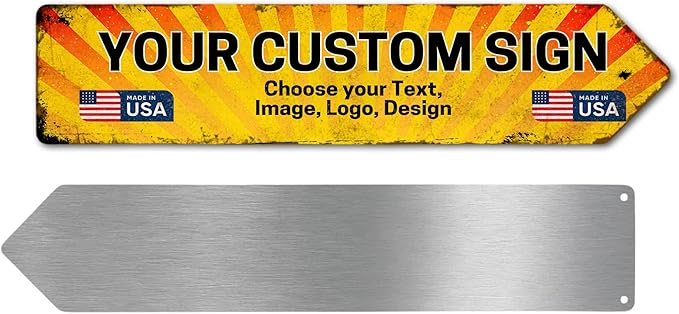 DC custom metal signs arrow signs by DreamController