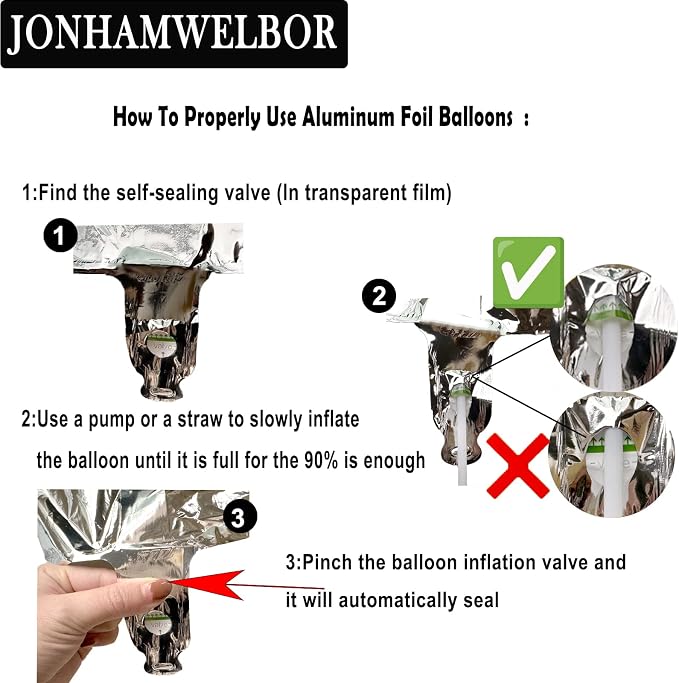 Jonhamwelbor 21 Number Balloons Silver Giant Jumbo Big Large Number 21 Foil - Image 5