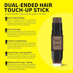 SEVICH Dual-Ended Root Touch Up Stick - Waterproof Hairline Enhancer for Sparse Hairlines & Gray Coverage, Non-Sticky Scalp Concealer with Beeswax, Instant Volume & Natural Look (Light brown)