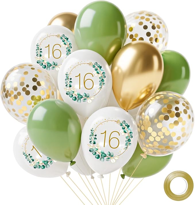 Sage Green Balloons by Hongplus