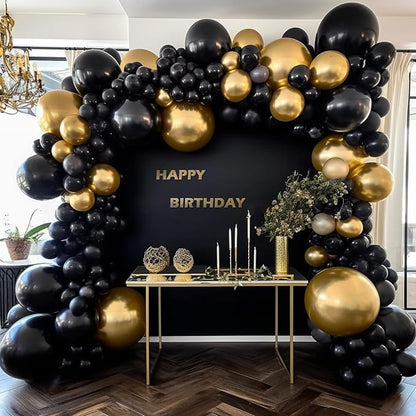 FOTIOMRG 110pcs Metallic Gold Balloon Garland Arch Kit, 18 12 10 5 inch Chrome - Image 7