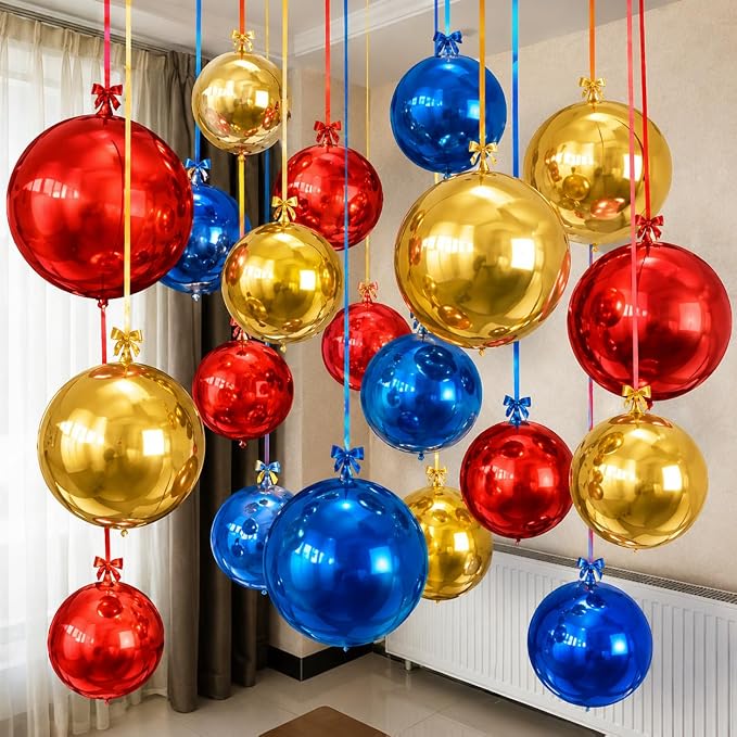 Red Blue Yellow Balloons by Togvu