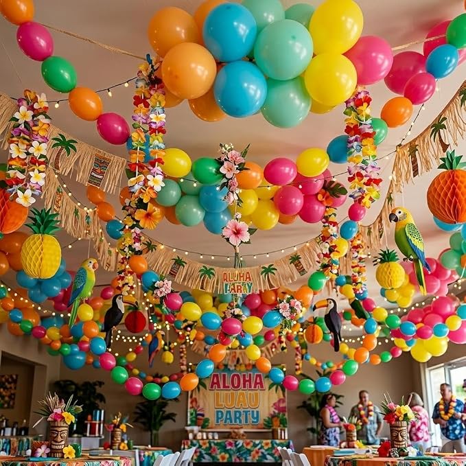 Neon Linking Balloons, Colorful Quick Linked Connecting Balloon - Image 7