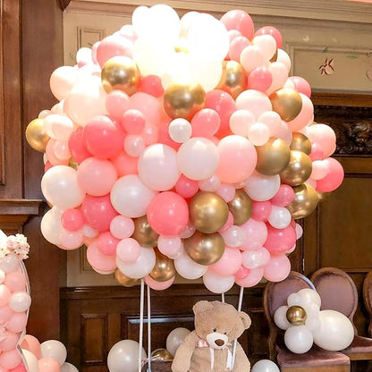 KBZVNAF Pastel Pink Latex Party Balloons 50 Pack 12 inch | Baby Pink Helium - Image 4