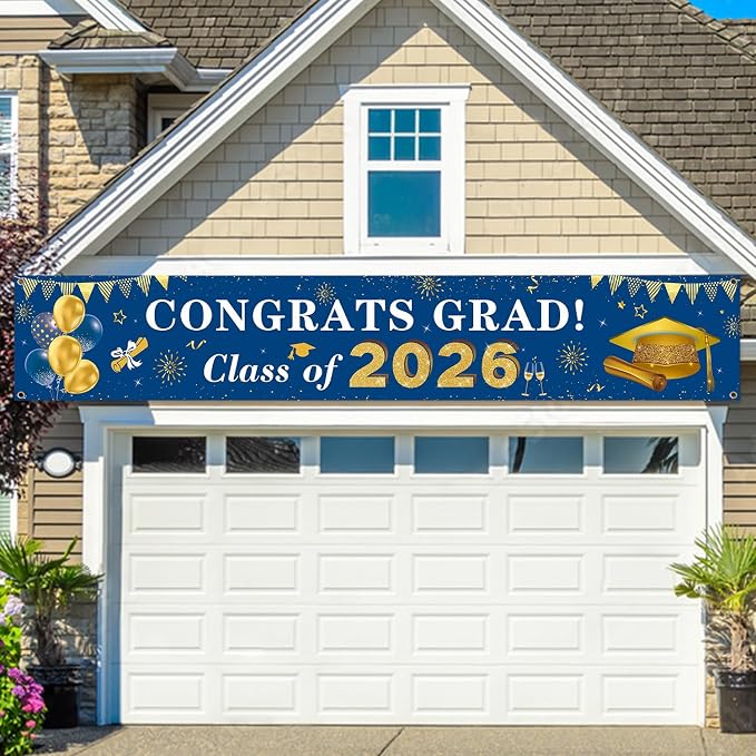 2026 Graduation Decorations Congrats Grad Class of 2026 Banner - Image 5
