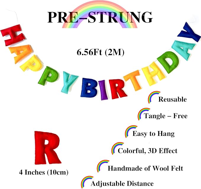 Pre-Strung Happy Birthday Banner - Image 3