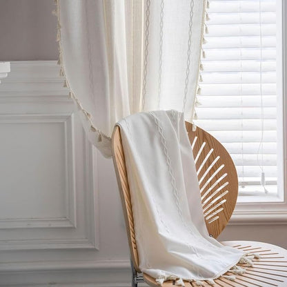 Boho Curtains Semi-Blackout 84 Inch 2 Panels - Image 7