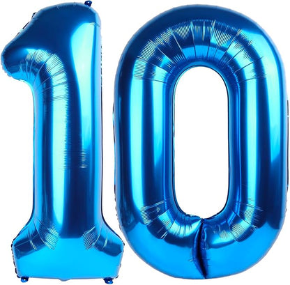 10 Balloon 40 inch Dark Blue Number Balloons by Enyeopd