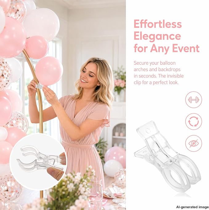 10 Pack Balloon Arch Clips, Clips - Image 6