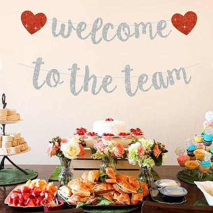 BEISHIDA Welcome to The Team Banner, NO DIY, Office Party Decorations - Image 4