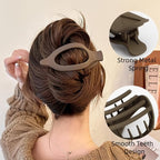 10 Pcs Flat Hair Clips for Women, Lay Flat Claw Clips French Glossy Claw Clips for Thick & Thin Hair No-Slip Hair Claw Strong Hold Barrettes Hair Clamps for Women