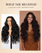 Arabella Hair 13x6 Lace Front Wigs Human Hair 210% Density Glueless Wig Human Hair 100% Body Wave Human Hair Wigs 12A Pre Plucked Pre-Bleached Pre-Cut Glueless Wig (20inch,13x6 body wave)