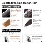 SUYYA Tape in Hair Extensions Human Hair 40g/pack 20pcs Straight Seamless Skin Weft Tape in Real Human Hair Extensions(16inch 8# Light Brown)