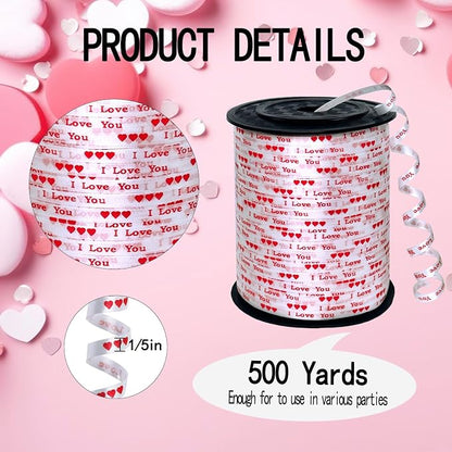 Valentine Curling Ribbon, 500 Yards Ribbons - Image 2