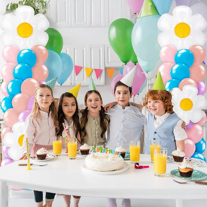 Kasyat 2 Sets Blue Dog Balloon Column Stand Kit Pastel Pink Purple Blush Dasiy - Image 7