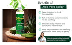 Allurials 99.75% Pure & Organic Aloe Vera Spray, Clinically tested & Dermatologist approved, Hydrates & Heals Dry & Damaged Skin & Hair- 12 Oz