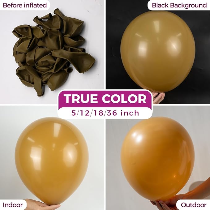 Bezente Brown Balloons 18 Inch - Image 2