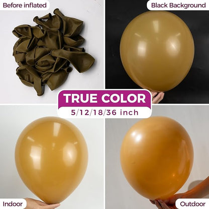 Bezente Brown Balloons 18 Inch - Image 2