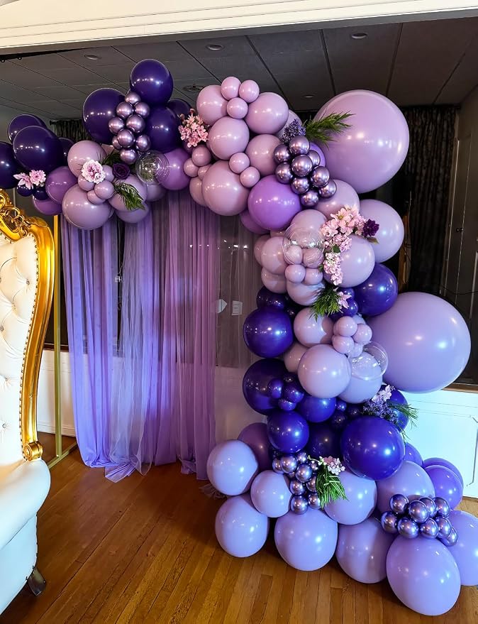 Purple Balloons, Birthday Decorations - Image 6