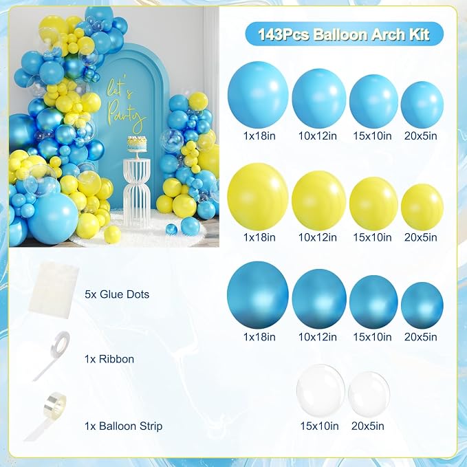 Cartoon Sponge Balloon Garland Arch Kit - Image 4