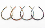 boho bandeau headbands hairband for women Non-slip hair bands Teeth Comb Hair Accessories Resin hair hoop (4 pcs)