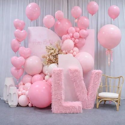 Voircoloria 130pcs Light Pink Balloons Garland Arch Kit, 18 12 10 5 Inch | - Image 5