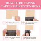 GOO GOO Tape in Hair Extensions Human Hair, 4A Chocolate Brown, 12inch 80g 40pcs, Skin Weft Seamless Invisible, Silky Straight with Thick Ends, Remy Human Hair