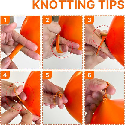 PartyWoo Orange Balloons 20pcs Fall Latex Helium Balloons 18 Inch | Birthday - Image 3