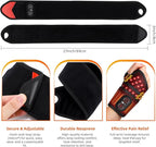 Cordless Wrist Hand Heating Pad Massage for Pain Relief, Rechargeable Heated Wrist Brace for Carpal Tunnel, Red Light Therapy Heated Wrist Massager Wrap for Arthritis, Black