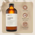 VINEVIDA Cinnamon Leaf Essential Oil 4 oz - Undiluted Cinnamon Oil 4 oz - Cinnamon Candle Oil Scent - DIY Candle Scents for Candlemaking - Bulk Essential Oil for Soap Making Safe for Skin