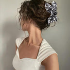 Bow Claw Clips Bow Hair Clips Black 3PCS Big Hair Bows for Women Butterfly Styling Large Hair Clips for Thick Hair for Girls Hair Accessories for Teen