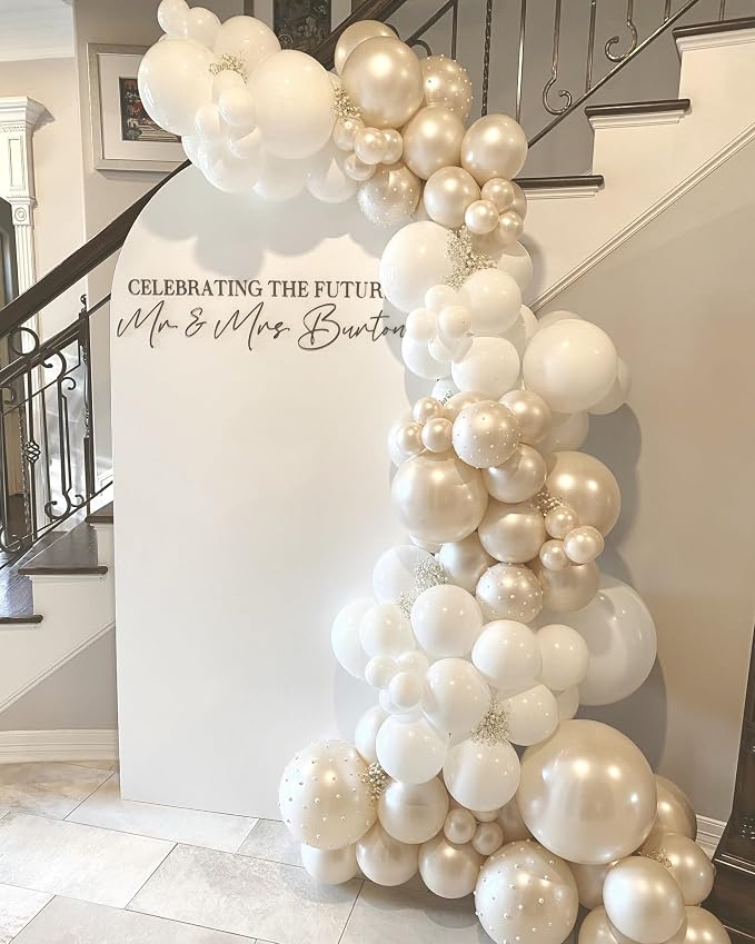 118Pcs Pearl Balloon Garland Arch Kit - Image 8