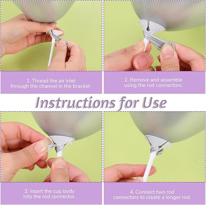 20 Pcs Balloon Sticks, Plastic Balloon Holder Sticks - Image 7