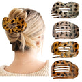 Flat Hair Claw Clips for Women,Matte Medium Hair Clips for Thick & Thin Hair- Comfortable Everyday Use for Office, Yoga, Party & Casual Styling (4PCS B)