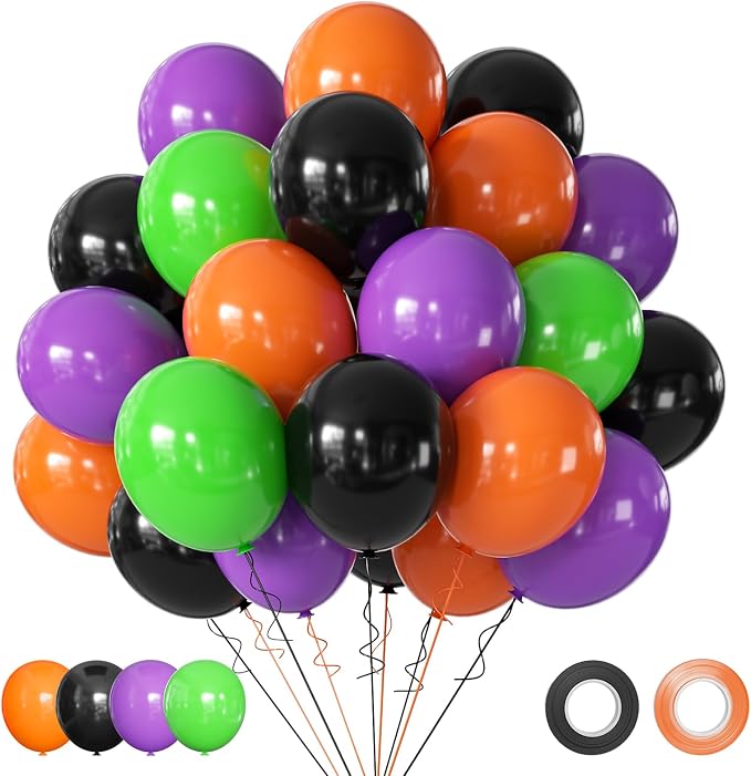 Halloween Party Balloons Set, Halloween Party Decorations by AIOZX