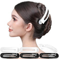 RC ROCHE 6 Pcs Flat Claw Hair Clips for Women Alligator French Barrette Long Thick Hair Duckbill Curved No Slip Grip Lay Flat Side Slide Firm Classic Styling, Medium Black & White