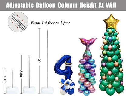 LANGXUN 2 Sets Adjustable 6ft DIY Balloon Column Stand Kits - Image 3