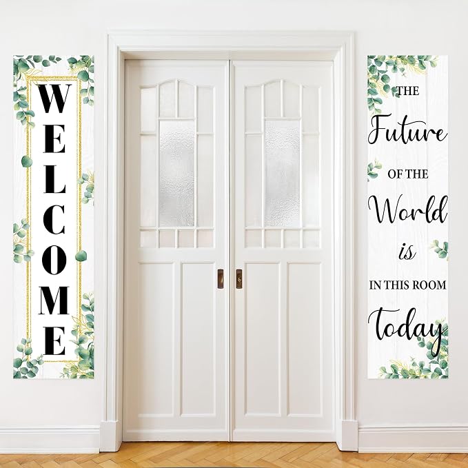 Eucalyptus Classroom Welcome Poster Decorations, Welcome Sign - Image 4