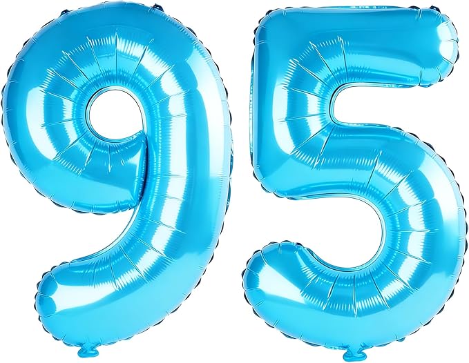 40 Inch Number 95 Balloons for 95th Birthday Party Decorations, 0-100 Jewelry by FOBELEC