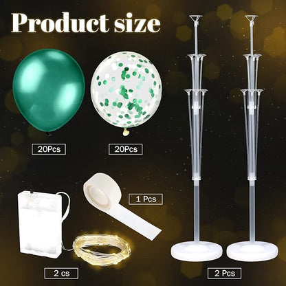 Wettarn 2 Sets Floor Balloon Column Stand Kit - Image 3
