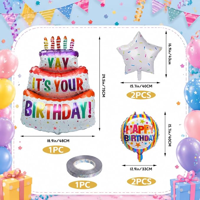 2 Sets Happy Birthday Balloon Set - Image 3