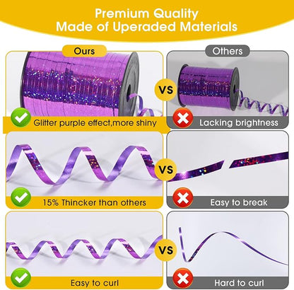 Purple Curling Ribbon - Image 2